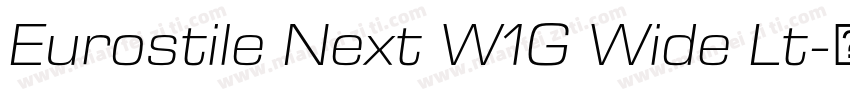Eurostile Next W1G Wide Lt字体转换
